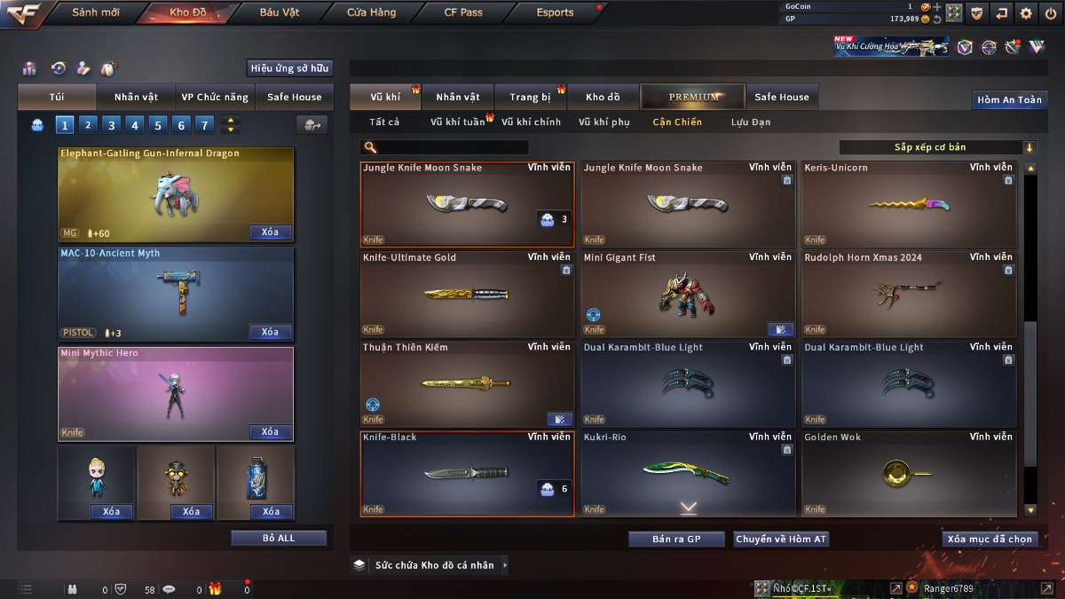 shop acc cf uy tin gia re